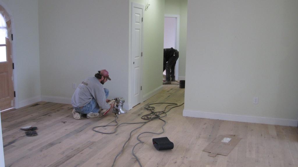 Sanding the Floors