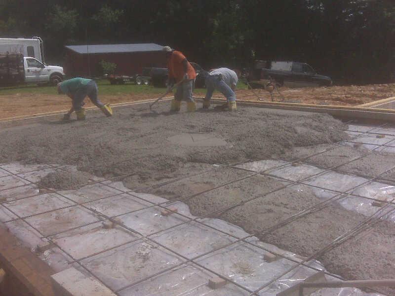 Starting the Garage Pour
