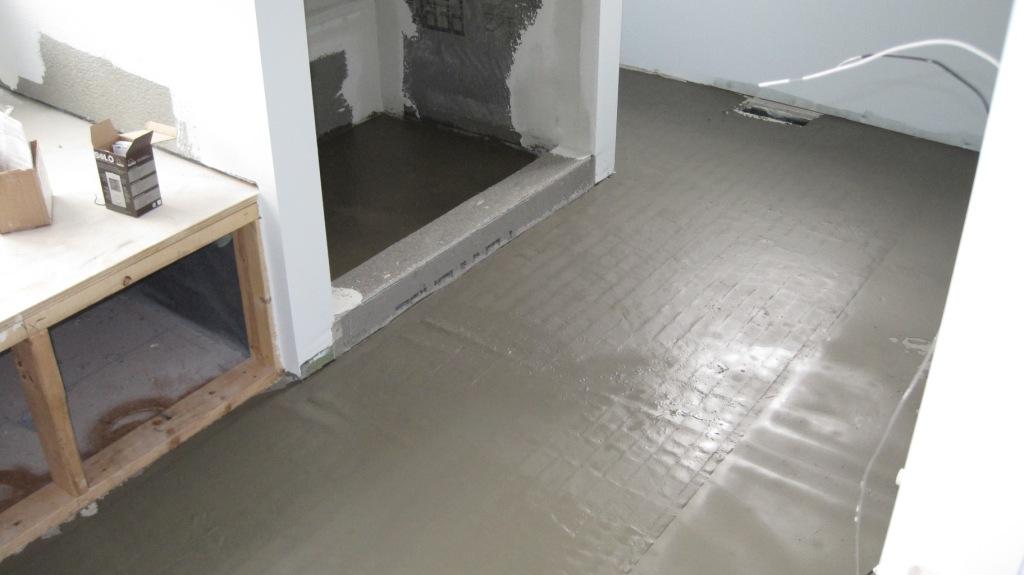 Heated Master Bath Floor