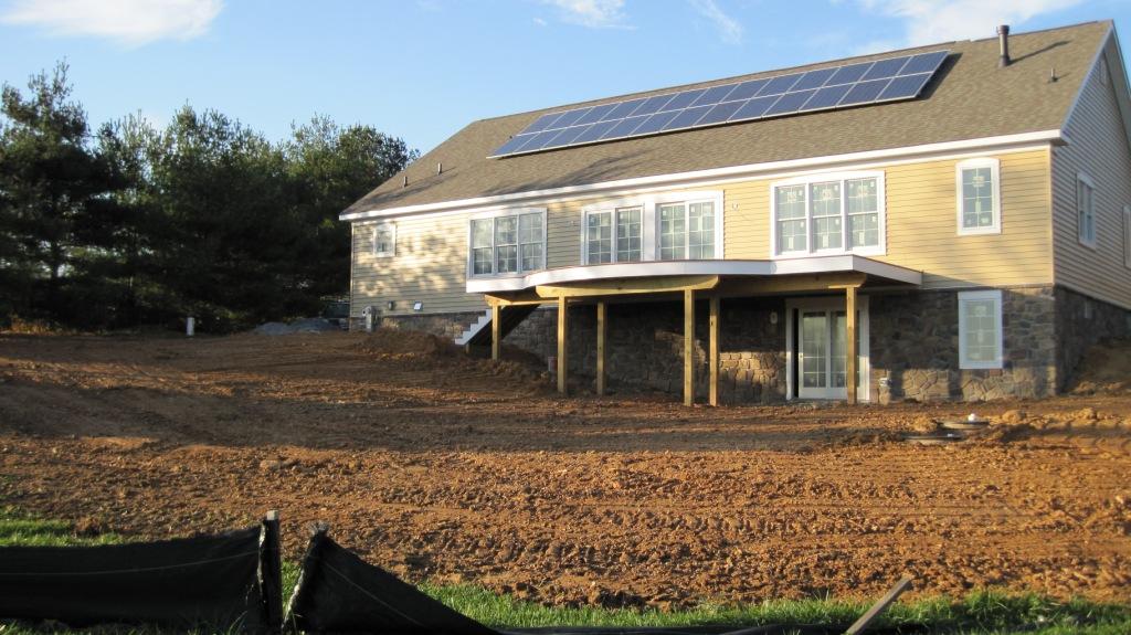 Regraded Back Yard