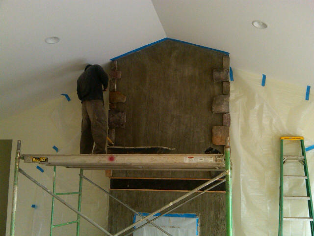 Stone Fireplace