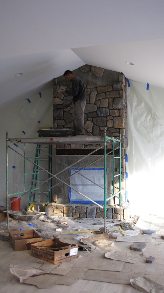 Stone Fireplace