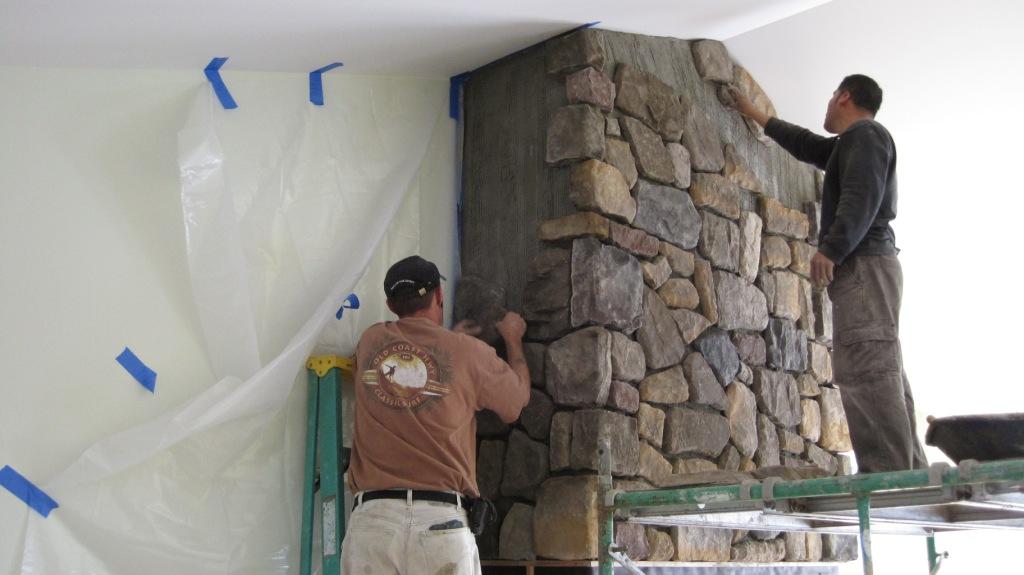 Stone Fireplace