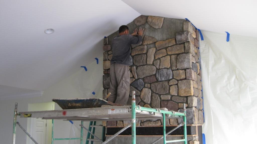 Stone Fireplace